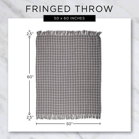DII® Denim Blue Tone Multi Diamond Throw